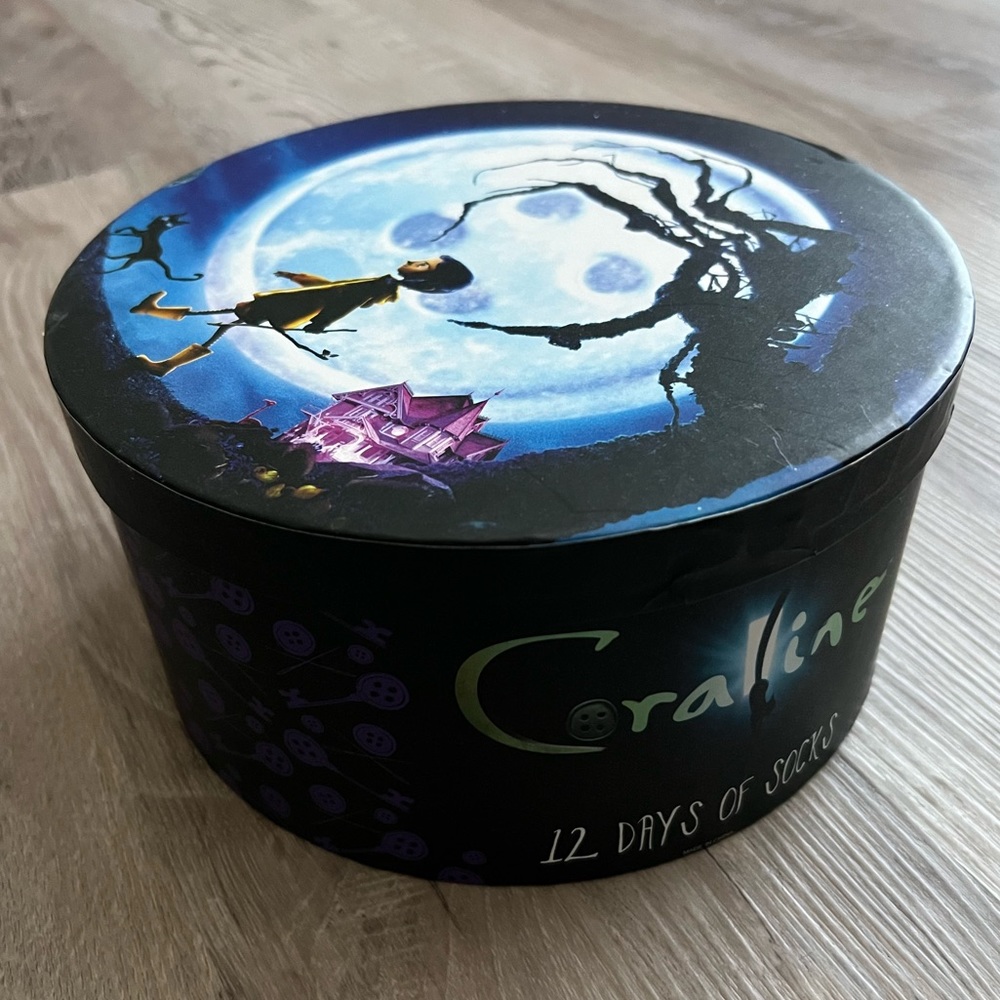 Coraline 12 days of socks New in Box